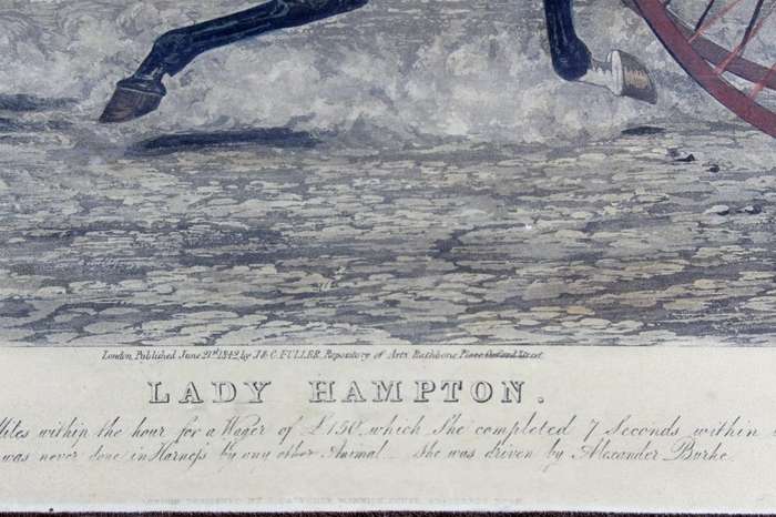 Lady Hamilton - Very old print - From an engraving by Chashunt