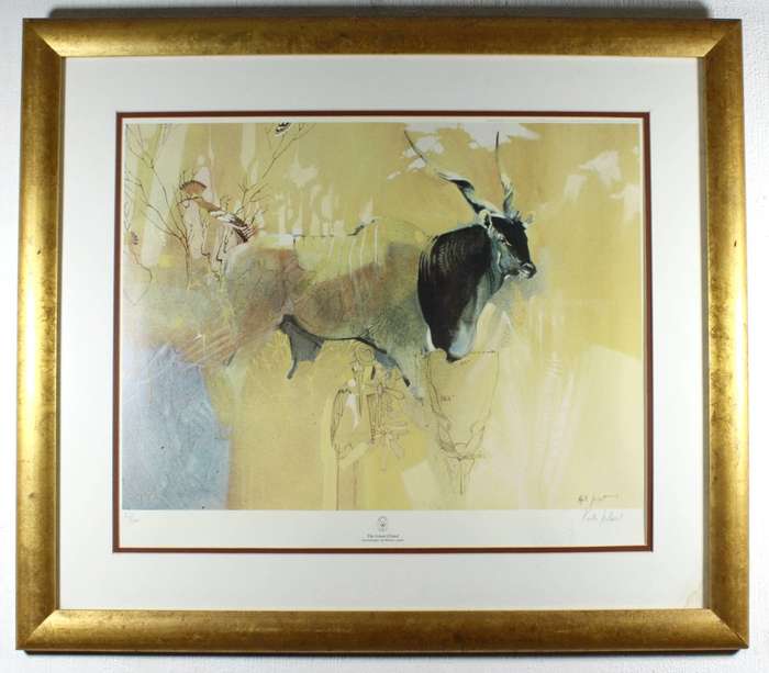 Keith Joubert - Limited edition lithoprint - The Giant Eland