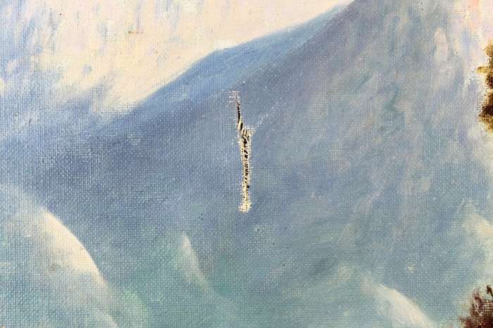 J Pohl - Mountain road - Dated 1948