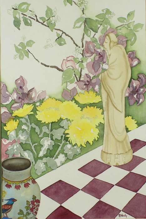 A Neely - Figure in the garden