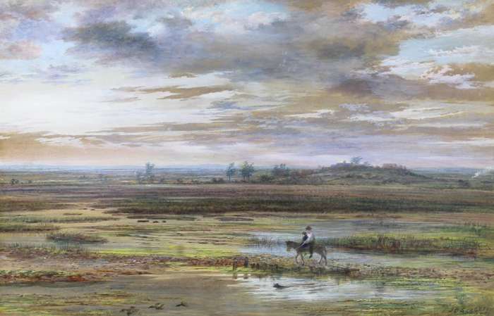 JP Surgey - Figures riding in a landscape