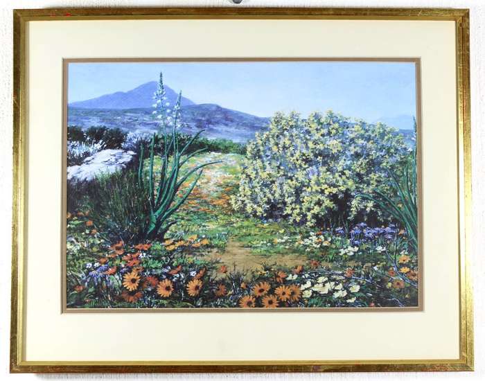 Phillip Swanepoel - Landscape with flowers