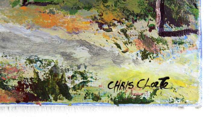 Chris Cloete - Cape Dutch houses with washing