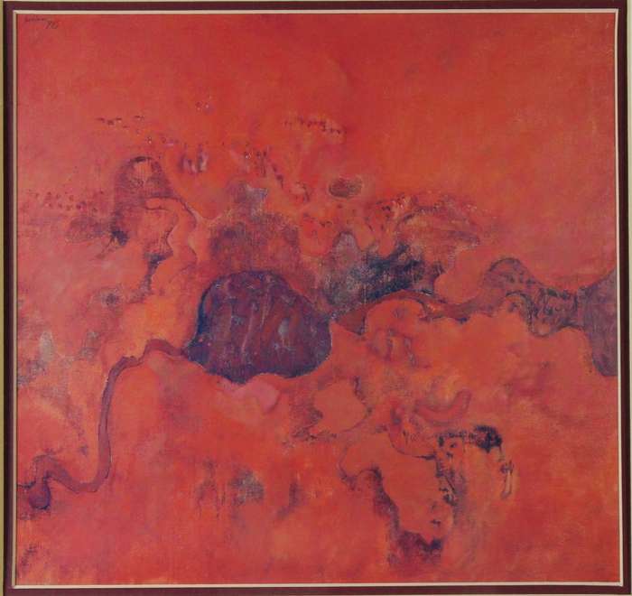 Abstract red