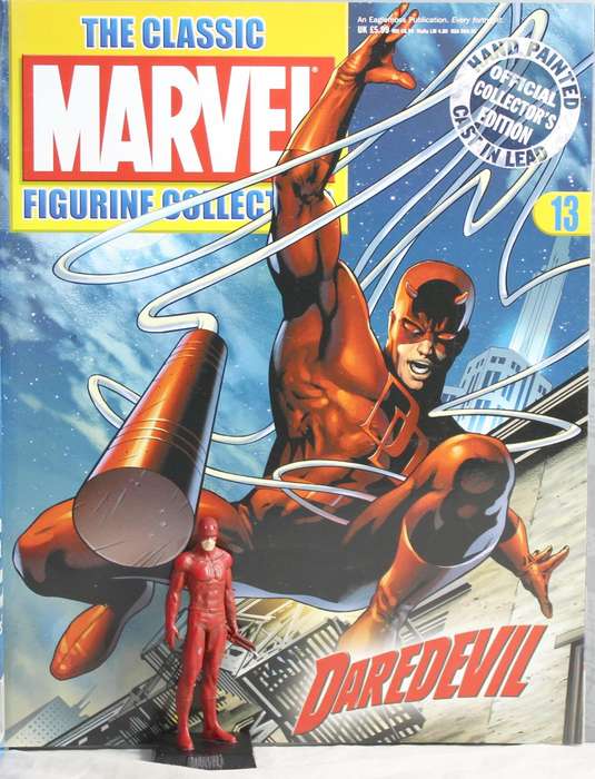 Classic Marvel collection - lead, hand painted figurine with book - Daredevil