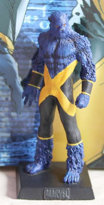 Classic Marvel collection - lead, hand painted figurine with book - the Beast