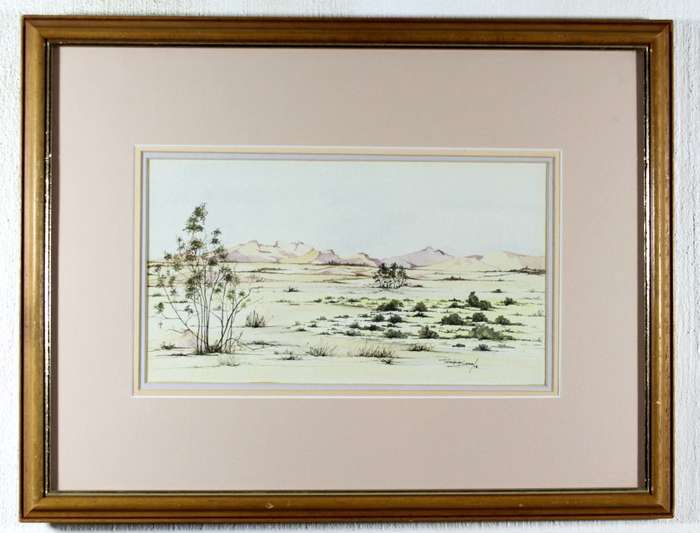 Patrys Botha - Namibia desert scene with trees