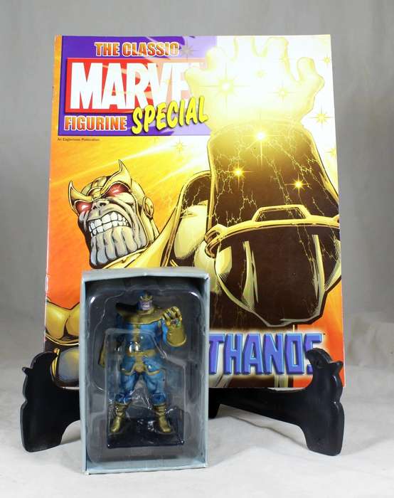 Classic Marvel collection - lead, hand painted figurine with book - specials - Thanos