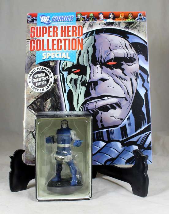 DC comics super hero collection special - lead, hand painted figurine with book - Darkseid #123