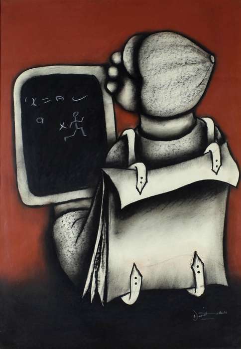 David Mbele - At the chalkboard