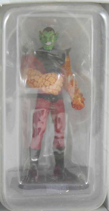 Classic Marvel collection - lead, hand painted figurine with book - Super Skrull