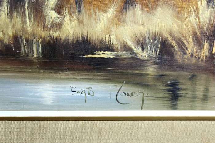 Barbara Ploner - Blue Gum trees at waters edge