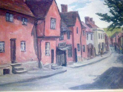 Ernest Knight - Street scene - Very low price!