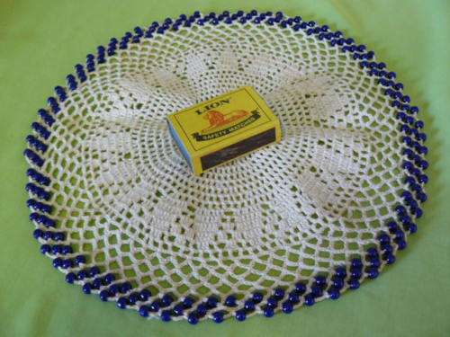 VINTAGE COTTON BEADED JUG COVER