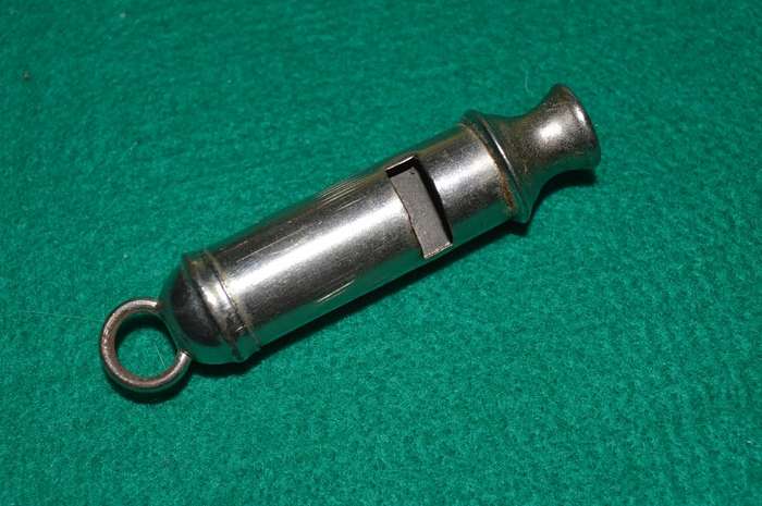 Vintage Hong Kong police whistle with a lion sign reduced