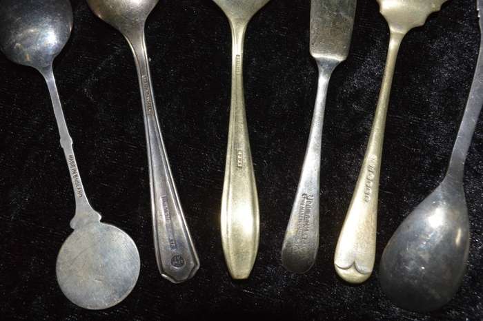 11 assorted spoons, van Riebeeck, shefield etc