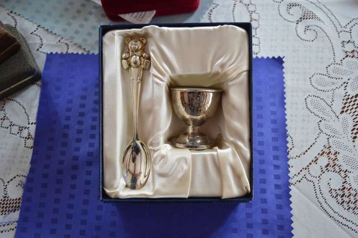 Beautiful Christening set for boy or girl new old stock