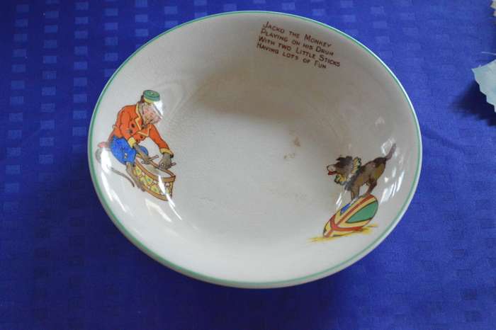 Jaco the monkey kids ceramic bowl