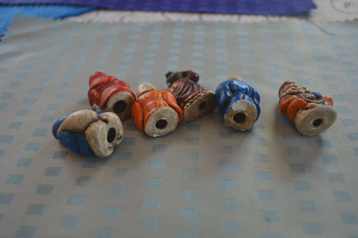 6 chines ceramic hand painted Immortals