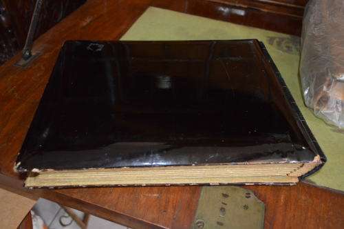 REDUCED Antique 19 Century Japanese LACQUERED ALBUM WITH FABULOUS Shibayama Panel Carved1850-1899