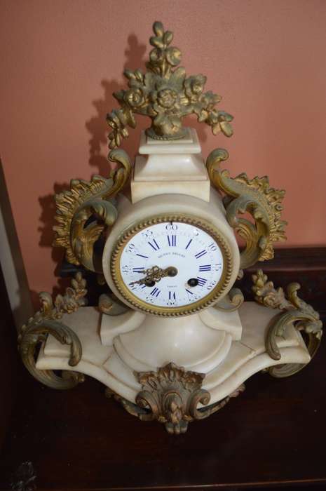 Mantle clock  Medailles D`Argent with Henry Bright face  French clock