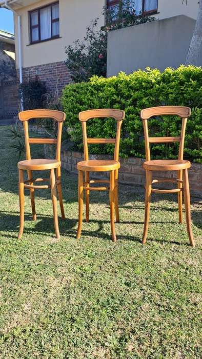 set of 3 Josef Hoffman Beilitz  Austria bentwood chairs