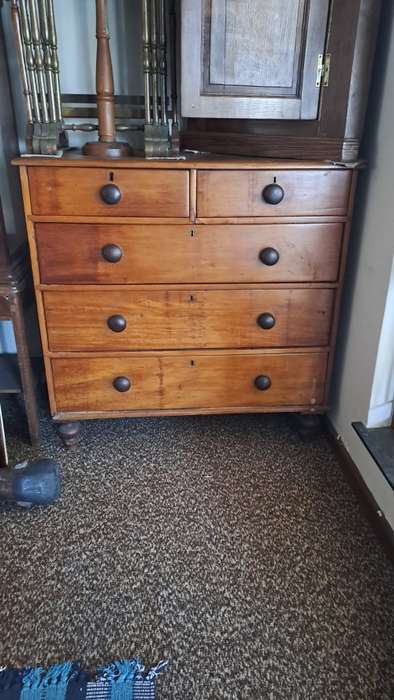 REDUCED Colonial Australian cedar five drawer chest ca 1840