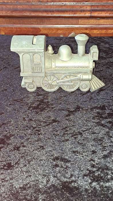 Vintage metal steam Locomotive money box