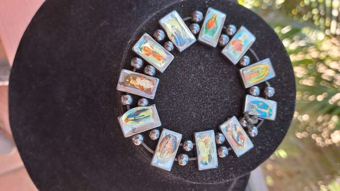 Religious Hermatite stone bracelet