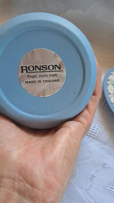 Wedgwood heart dish with unused Ronson lighter