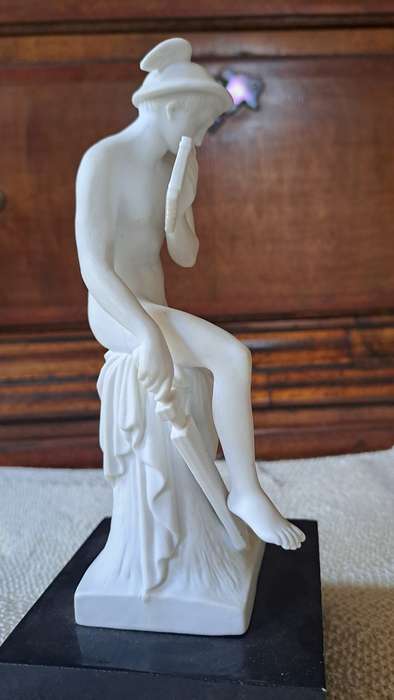 Royal Copenhagen Bisque figurine of Mercury as the Arhus killer