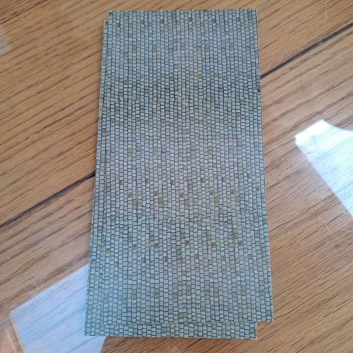Vollmer 6041 HO Scale Embossed Cobblestone Sheet