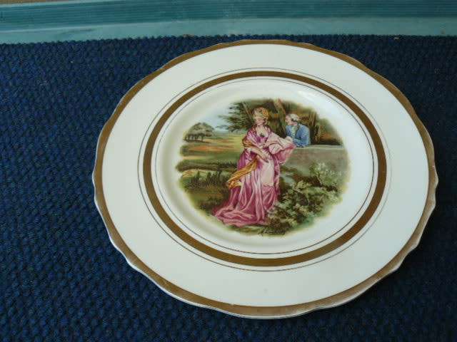Large Regency picture plate large 27.5cm