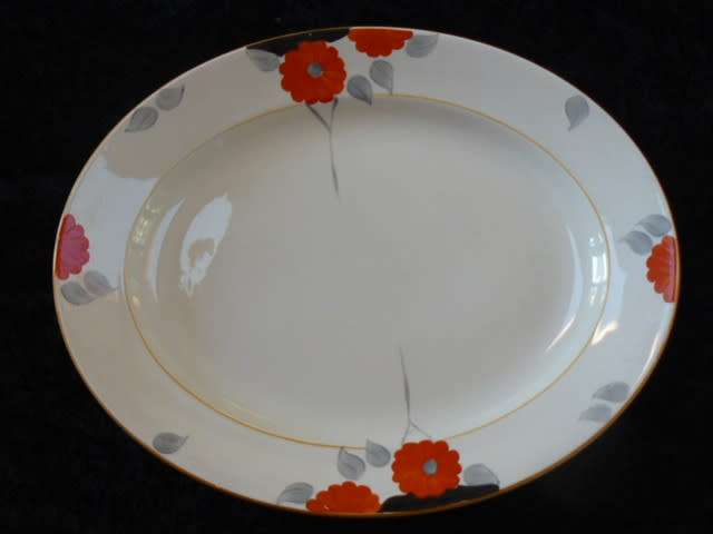 Art Deco Zenith design 1920's Burleigh ware very large platter beautiful