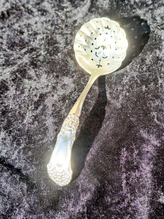 Epns Hallmarked sugar sifter beautiful