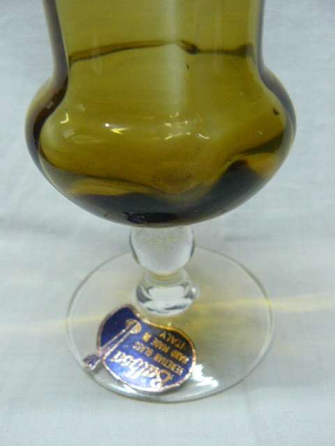BALBOA VENETIAN hand made glass vase lovely, made in Italy