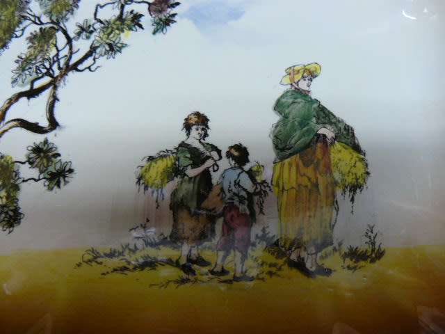 Royal Doulton bowl very nice The Gleaners scenes