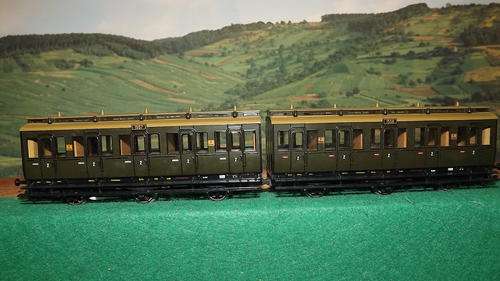 MARKLIN HO 4207 BERLIN METRO DOUBLE CPMP CAR 2ND CLASS 1987-88