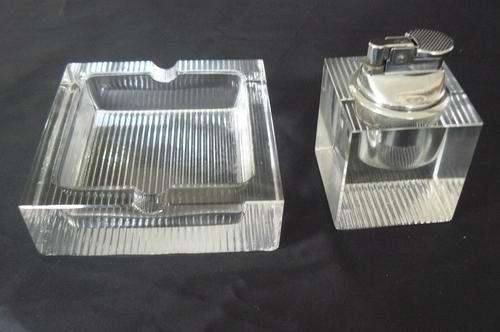 BEAUTIFULL ART DECO ASHTRAY AND TABLE LIGHTER