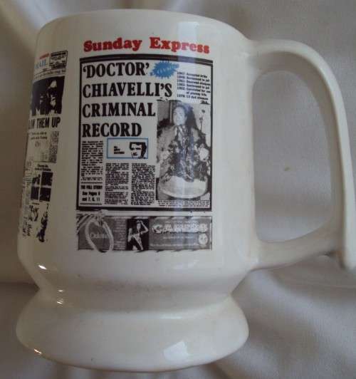 Crescentware Newspaper Tankard