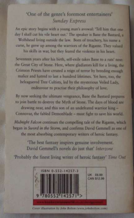 Midnight Falcon David Gemmell