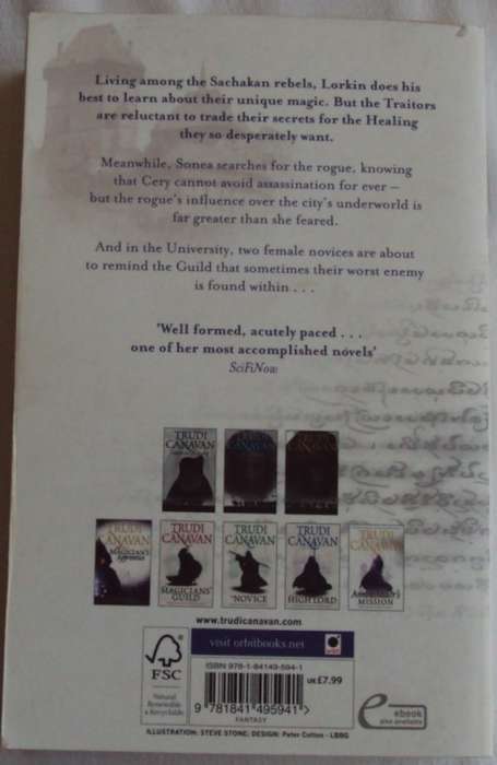 The Rogue Book Two of the Traitor Spy Trilogy Trudi Canavan