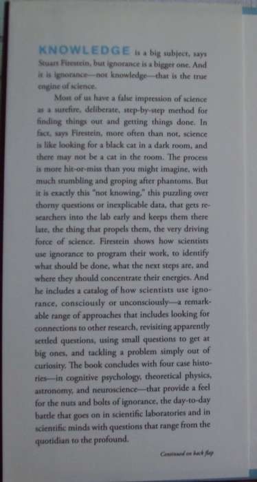 Ignorance how it Drives Science Stuart Firestein