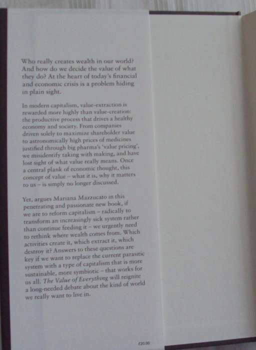 The value Of Everything Mariana Mazzucato