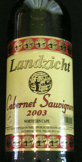 2003 Landzicht Canernet Sauvignon