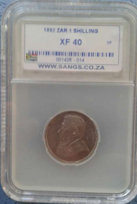 1892 1 Shilling SANG Graded XF40