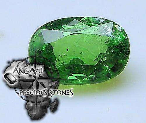 1.27 CT GEM GRADE OVAL FACET NATURAL TSAVORITE GARNET