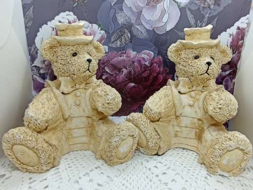 Bear (nr 2) : Ceramic - Large (21cm) : Door Stopper / Book End / Decor