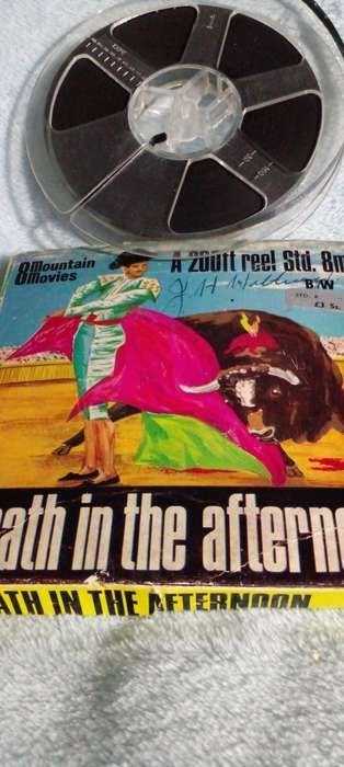 Vintage 8 MM. FILM movie by Mountain movies in Home movie format. `Death in the Afternoon`.