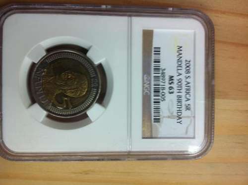 2008 s.africa 5r 90th bdy MS63